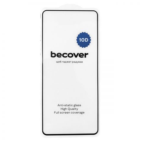 Защитное стекло BeCover для Motorola Moto G55 Black 10D (712717)