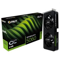 Видеокарта GF RTX 5060 8GB GDDR7 Dual OC Palit (NE75060S19P1-GB2063D)