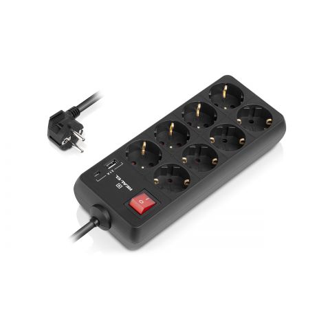 Фильтр питания REAL-EL RS-Protect 805 3м Black (EL122300043)