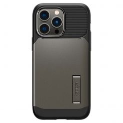 Чeхол-накладка Spigen Slim Armor with MagFit для Apple iPhone 14 Pro Gunmetal (ACS04673)