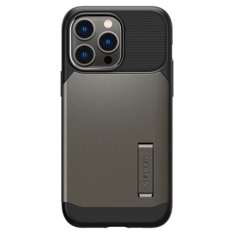 Чeхол-накладка Spigen Slim Armor with MagFit для Apple iPhone 14 Pro Gunmetal (ACS04673)