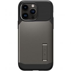 Чeхол-накладка Spigen Slim Armor with MagFit для Apple iPhone 14 Pro Max Gunmetal (ACS04646)