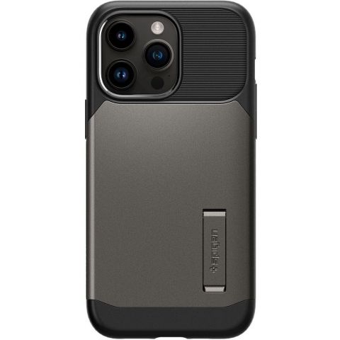 Чeхол-накладка Spigen Slim Armor with MagFit для Apple iPhone 14 Pro Max Gunmetal (ACS04646)