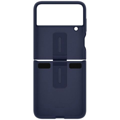 Чeхол-накладка Samsung Silicone Cover with Ring для Samsung Galaxy Flip 4 SM-F721 Navy Blue (EF-PF721TNEGUA)