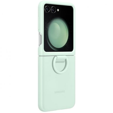 Чeхол-накладка Samsung Silicone Cover with Ring для Samsung Galaxy Flip 5 SM-F731 Mint (EF-PF731TMEGUA)