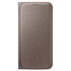 Чeхол-книжка Samsung Flip Wallet для Samsung Galaxy S6 SM-G920 Gold (EF-WG920PFEGRU)