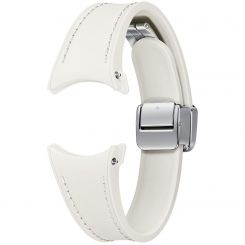 Ремешок Samsung D-Buckle Hybrid Eco-Leather Band для Samsung Galaxy (20mm, S/M) / Watch 4 / Watch 5 / Watch 6 Cream (ET-SHR93SUEGEU)