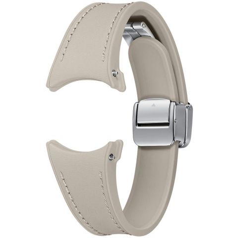Ремешок Samsung D-Buckle Hybrid Eco-Leather Band для Samsung Galaxy (20mm, S/M) / Watch 4 / Watch 5 / Watch 6 Etoupe (ET-SHR93SAEGEU)
