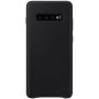 Чехол-накладка Samsung Leather Cover для Samsung Galaxy S10+ SM-G975 Black (EF-VG975LBEGRU)