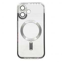 Чeхол-накладка BeCover TPU Chrome Case MagSafe для Apple iPhone 16 Plus Silver (712078)