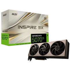 Відеокарта GF RTX 5070 Ti 16GB GDDR7 Inspire 3X OC MSI (GeForce RTX 5070 Ti 16G INSPIRE 3X OC)