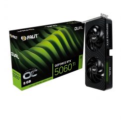 Видеокарта GF RTX 5060 Ti  8GB GDDR7 Dual OC Palit (NE7506TT19P1-GB2062D)