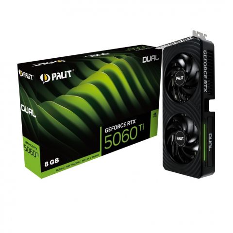 Видеокарта GF RTX 5060 Ti  8GB GDDR7 Dual Palit (NE7506T019P1-GB2062D)