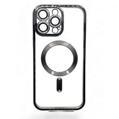 Чeхол-накладка BeCover TPU Chrome Case MagSafe для Apple iPhone 16 Pro Max Black (712085)