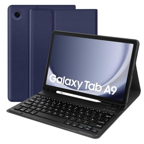 Чехол с беспроводной клавиатурой BeCover для Samsung Galaxy Tab A9 SM-X115 Deep Blue (712356)