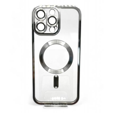 Чeхол-накладка BeCover TPU Chrome Case MagSafe для Apple iPhone 16 Pro Max Silver (712088) Чeхол-накладка BeCover TPU Chrome Case MagSafe для Apple iPhone 16 Pro Max Silver (712088)