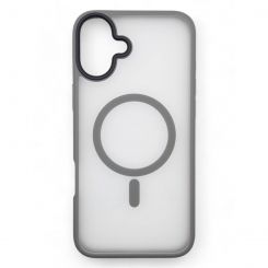 Чeхол-накладка BeCover Metal Buttons Case MagSafe для Apple iPhone 16 Plus Gray (712095)