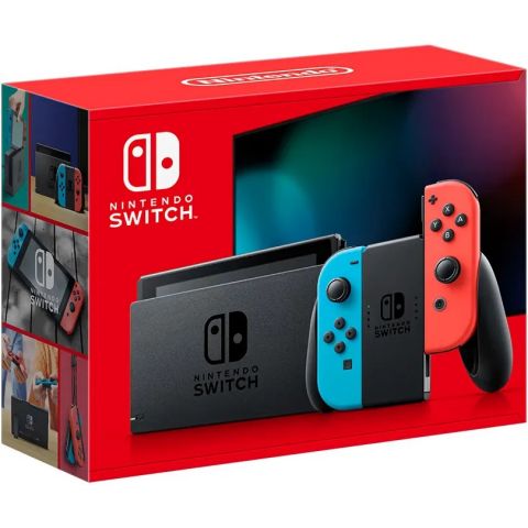 Игровая консоль Nintendo Switch V2 HAC-001(01) Red & Blue_JP
