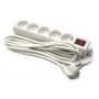 Фільтр живлення PowerPlant JY-1052/3 (PPSA08M30S5) 5 розеток, 3 м, білий, кульок