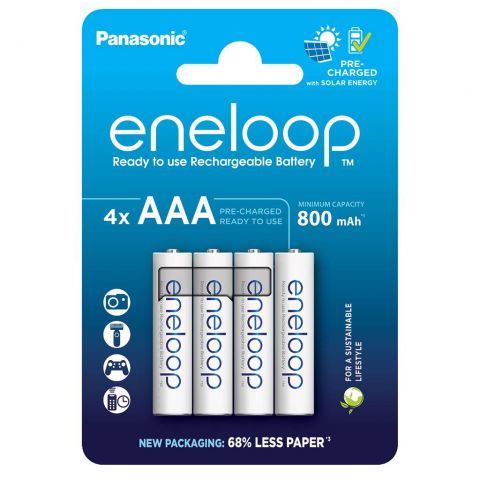 Аккумуляторы Panasonic Eneloop AAA/HR03 NI-MH 800 mAh BL 4 шт 