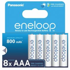 Аккумуляторы Panasonic Eneloop AAA/HR03 NI-MH 800 mAh BL 8 шт 