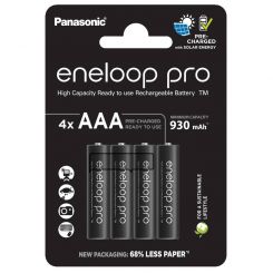Аккумуляторы Panasonic Eneloop Pro AAA/HR03 NI-MH 930 mAh BL 4 шт 