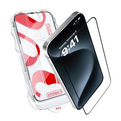 Защитное стекло Intaleo с апликатором Intaleo MagicBox для Apple iPhone 15 Pro Max Black (4820266742867)