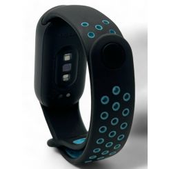 Ремешок BeCover Vents Style для Xiaomi Mi Smart Band 9 Black Blue (711982)