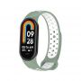 Ремінець BeCover Vents Style для Xiaomi Mi Smart Band 9 Pine Green White (711988)