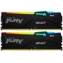 Модуль пам`яті DDR5 2x32GB/5600 Kingston Fury Beast RGB Black (KF556C36BBE2AK2-64)