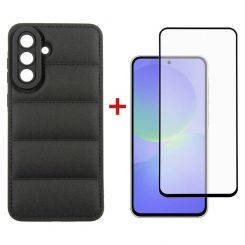 Чeхол-накладка Dengos Soft для Samsung Galaxy A36 5G SM-A366 Black (DG-KM-140) + защитное стекло