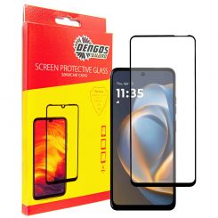 Защитное стекло Dengos для Motorola G05 Black Full Glue (TGFG-396) 
