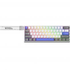 Клавиатура Aula WIN68 HE Max Magnetic switch Grey/White/Purple (6978080504081)