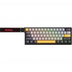Клавиатура Aula WIN68 HE Max Magnetic switch Black/Grey/Yellow (6978080504036)