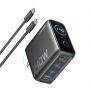 Мережевий зарядний пристрій Anker Laptop GaN Charger Black, 140W 3xUSB-C 1xUSB-A Display (B2697GZ1) + кабель USB Type-C