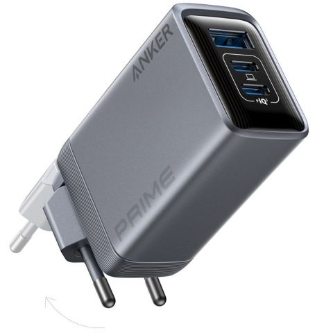 Сетевое зарядное устройство Anker PowerPort GaNPrime 100W 2xUSB Type-C, USB Type-A Silver (A2688341)