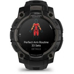 Смарт-часы Garmin Instinct 3 45mm AMOLED Black with Black Silicone Band (010-02936-40)