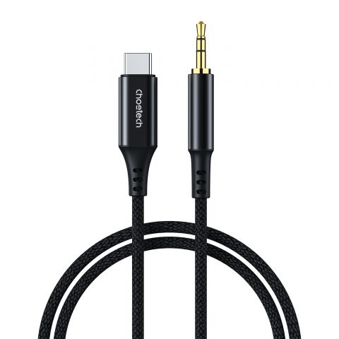 Адаптер Choetech USB Type-C - 3.5 мм (M/M), 2 м, Black (AUX008-BK)