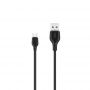 Кабель XO NB103 USB-microUSB (M/M), 2.1A 1м Black (6920680862726)