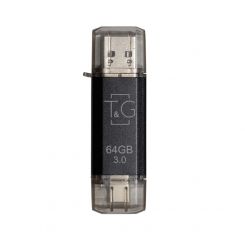 Флеш-накопитель USB 3.0 64GB Type-C T&G 009 Star Series Black (TG009TC-64GBK3)