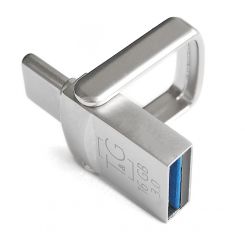 Флеш-накопитель USB 3.0 128GB Type-C T&G Metall Series 104 Silver (TG104TC-128G3)