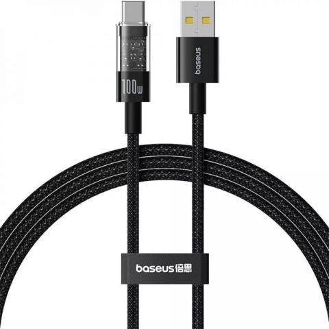 Кабель Baseus Gem USB - USB Type-C (M/M), 2.4A, 1 м Black (6932172658748)