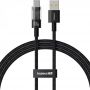 Кабель Baseus Gem USB - USB Type-C (M/M), 2.4A, 1 м Black (6932172658748)