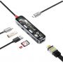 USB-хаб Promate TransHub-Lite USB Type-C Grey 