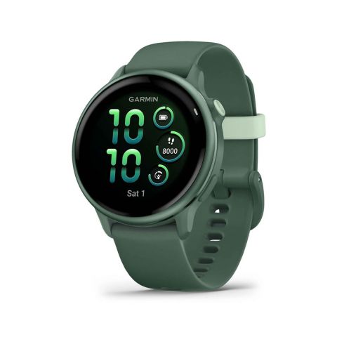 Смарт-часы Garmin Vivoactive 6 Metallic Jasper Green with Jasper Green Silicone Band (010-02985-42)