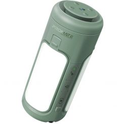Фонарик кемпинговый Promate с Bluetooth колонкой и встроенным повербанком на 6000 мАч Green (campmate-4)