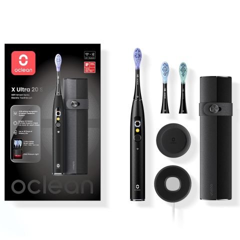 Умная зубная электрощетка Oclean X Ultra 20 Set Electric Toothbrush Black (6970810557107)