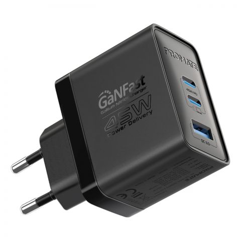 Зарядное устройство Promate PowerPort 45W Black