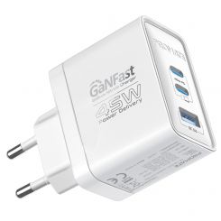 Зарядное устройство Promate PowerPort 45W White