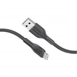 Кабель Promate xCord-Ai200 USB - Lightning (M/M), 2 A, 2 м, Black